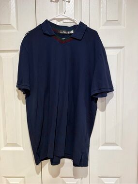 Ralph Lauren Navy Polo with Contrast Trim